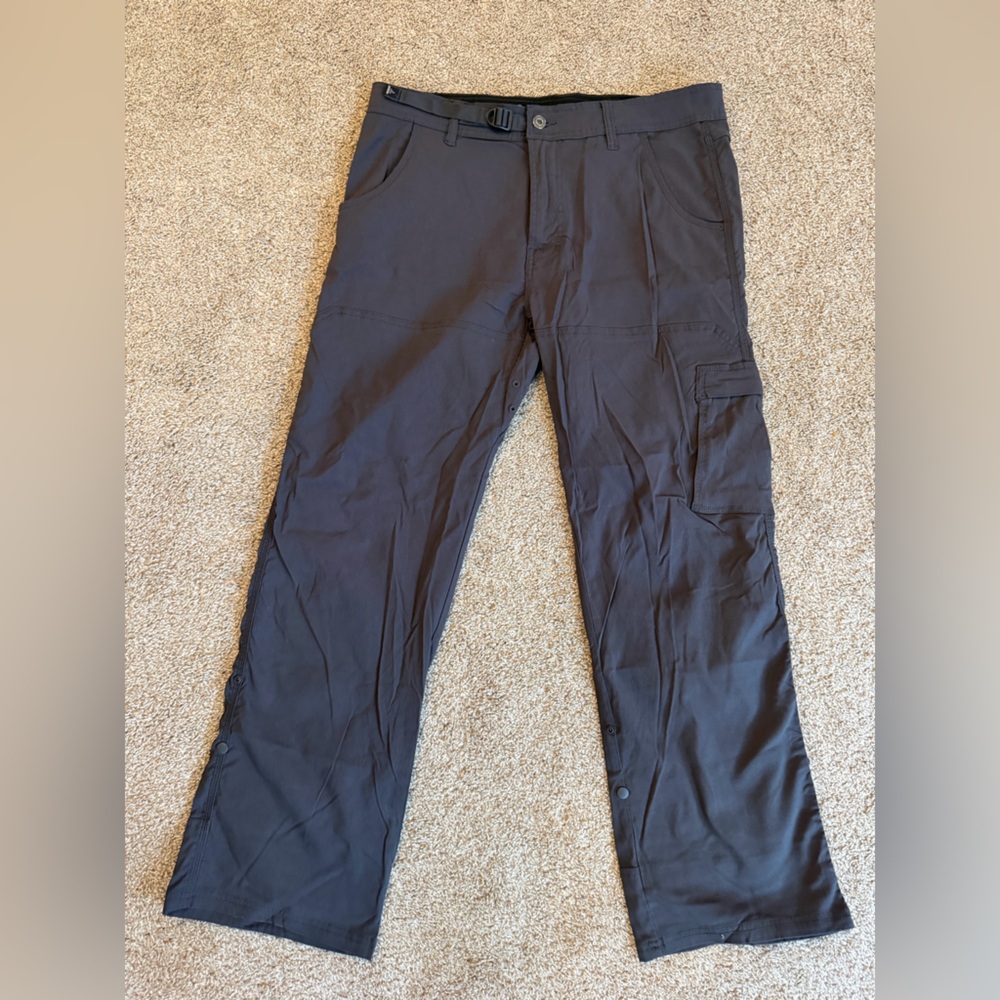 SOLD Prana Men's large gray Cargo outdoor hiking Pants